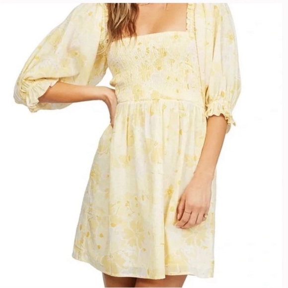 Billabong Groovy Girl Woven Smocked Dress Sz XS - Picture 1 of 8